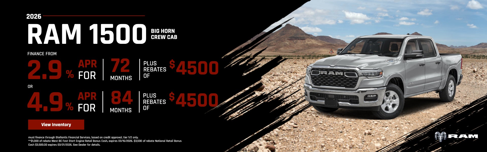 2026 Ram 1500 Big Horn crew cab